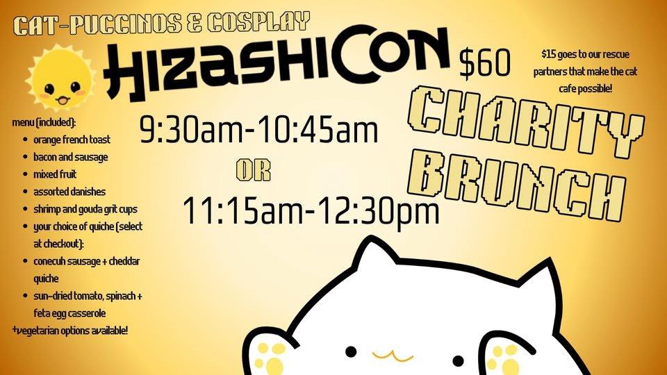 Image for ☕ Cat-puccinos and Cosplay: HizashiCon Charity Brunch 🐾