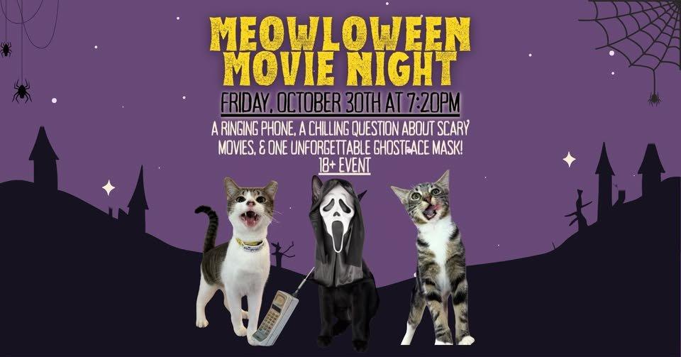Image for Adult Halloween Movie Night at a Cat Cafe!